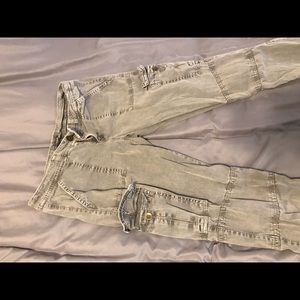 AE size 4 grey combat style skinnies